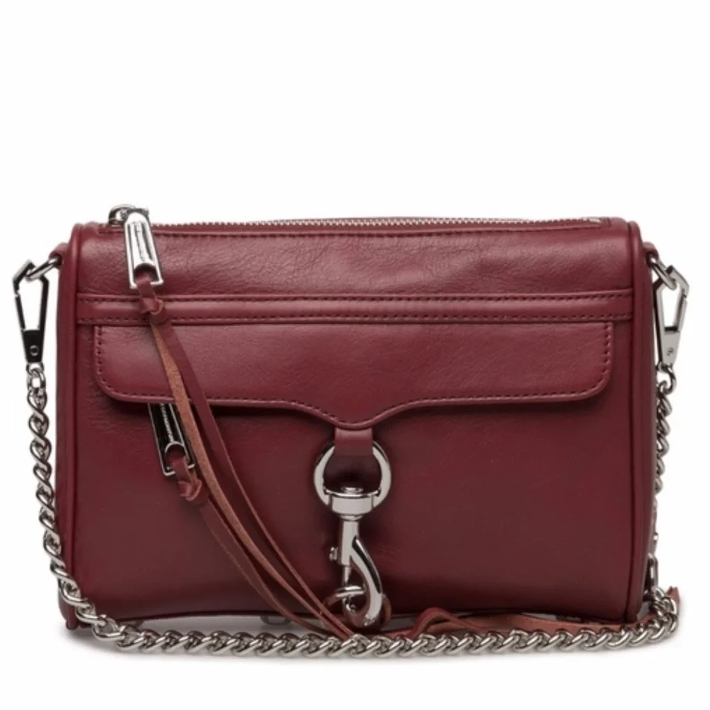 REBECCA MINKOFF Brown Mini Mac Crossbody Bag
